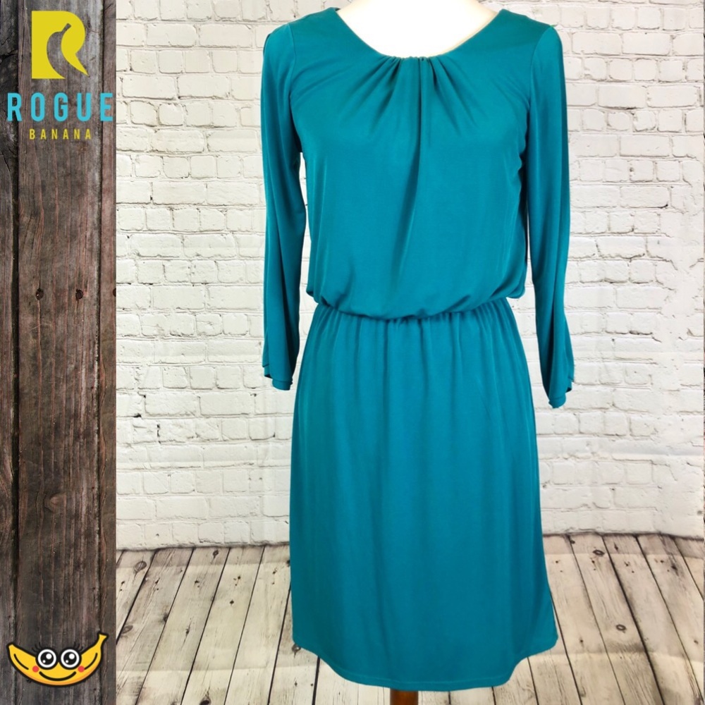 💋Teal Open Sleeve Dress💋